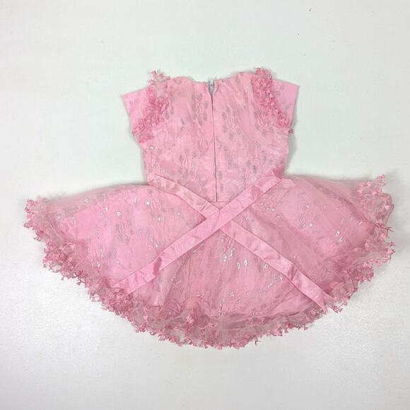 Dress Girls Size 18m Pink Party Sequin Twirly - Picture 4 of 6